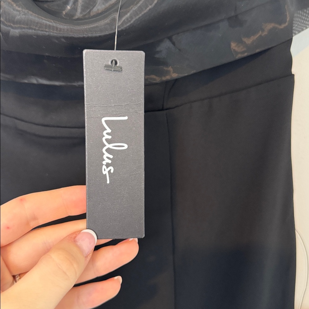 Lulu's NWT Brilliantly Bold Black Strapless Mermaid Maxi Dress - Size S - Picture 7 of 10